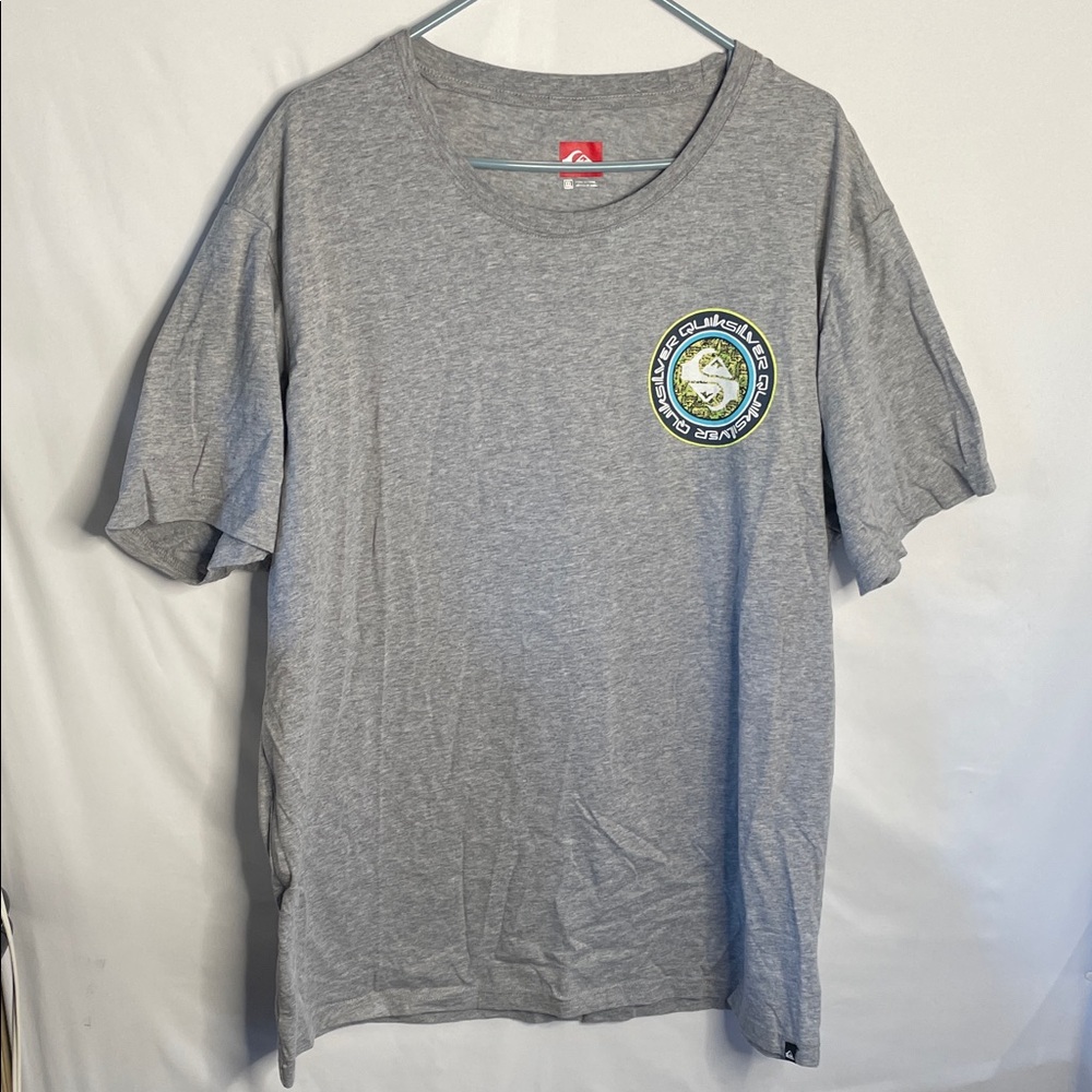 Quiksilver Gray Short Sleeve Tee with Logo‎